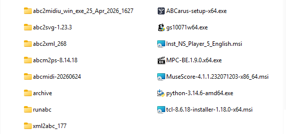 ABC packages