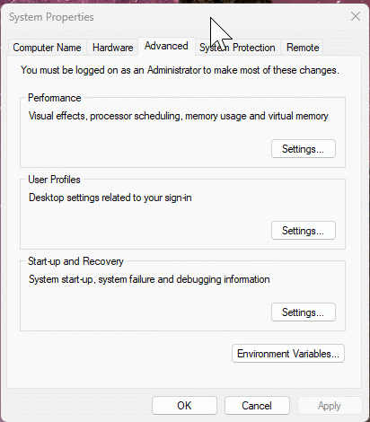 System Properties